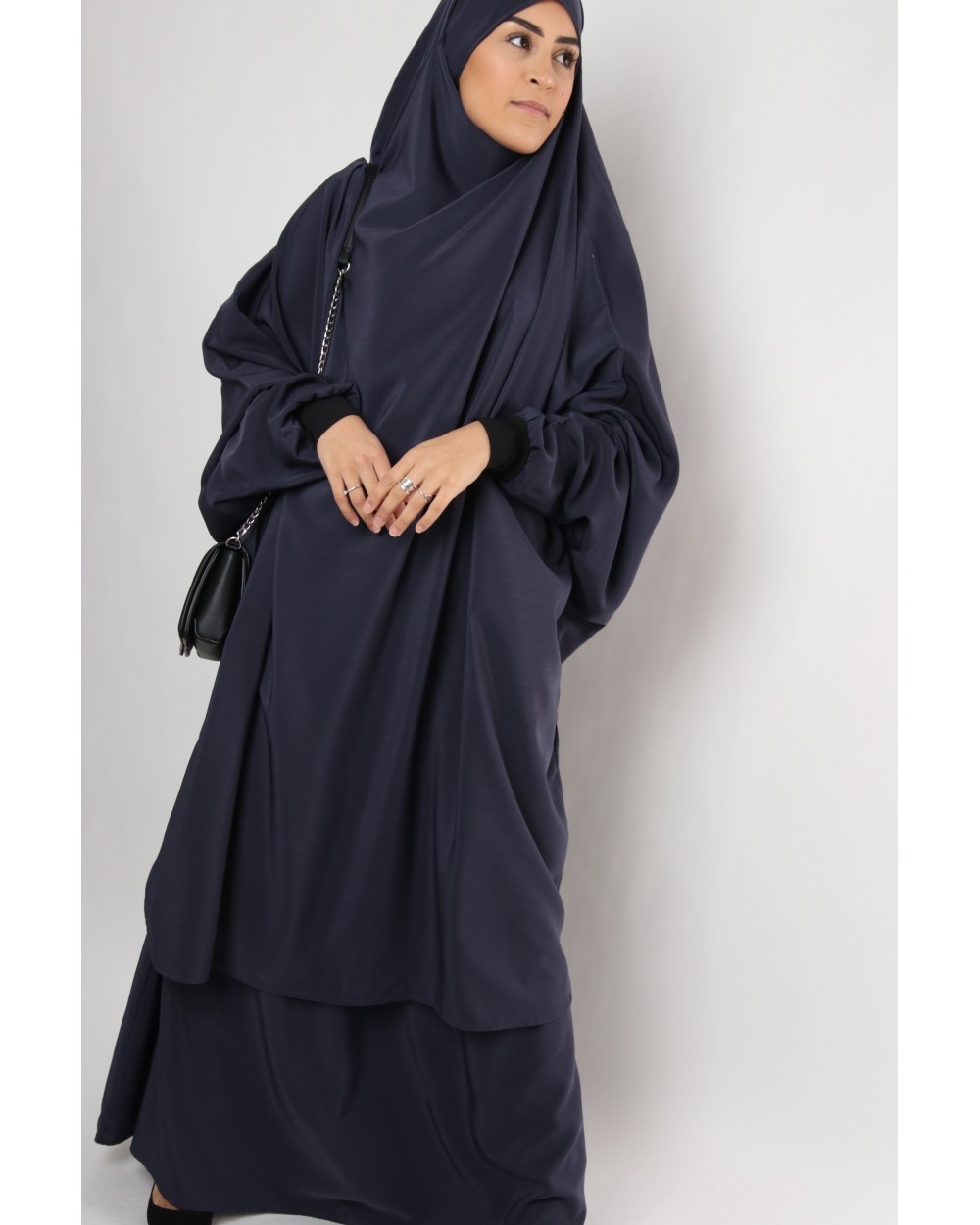 Jilbab Al haya skirt lycra cuff black