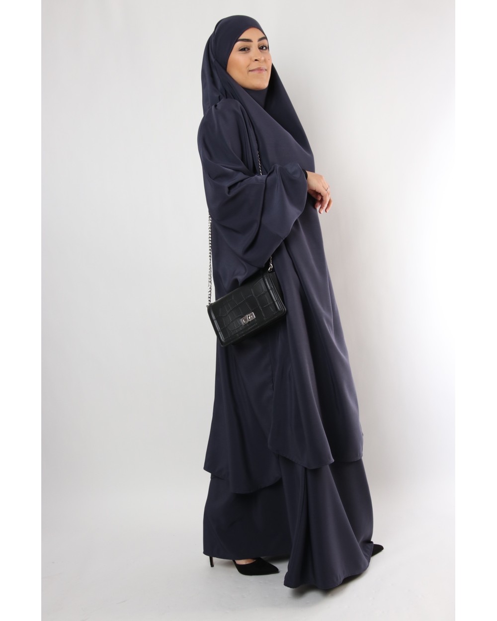 Jilbab Al haya skirt lycra cuff black