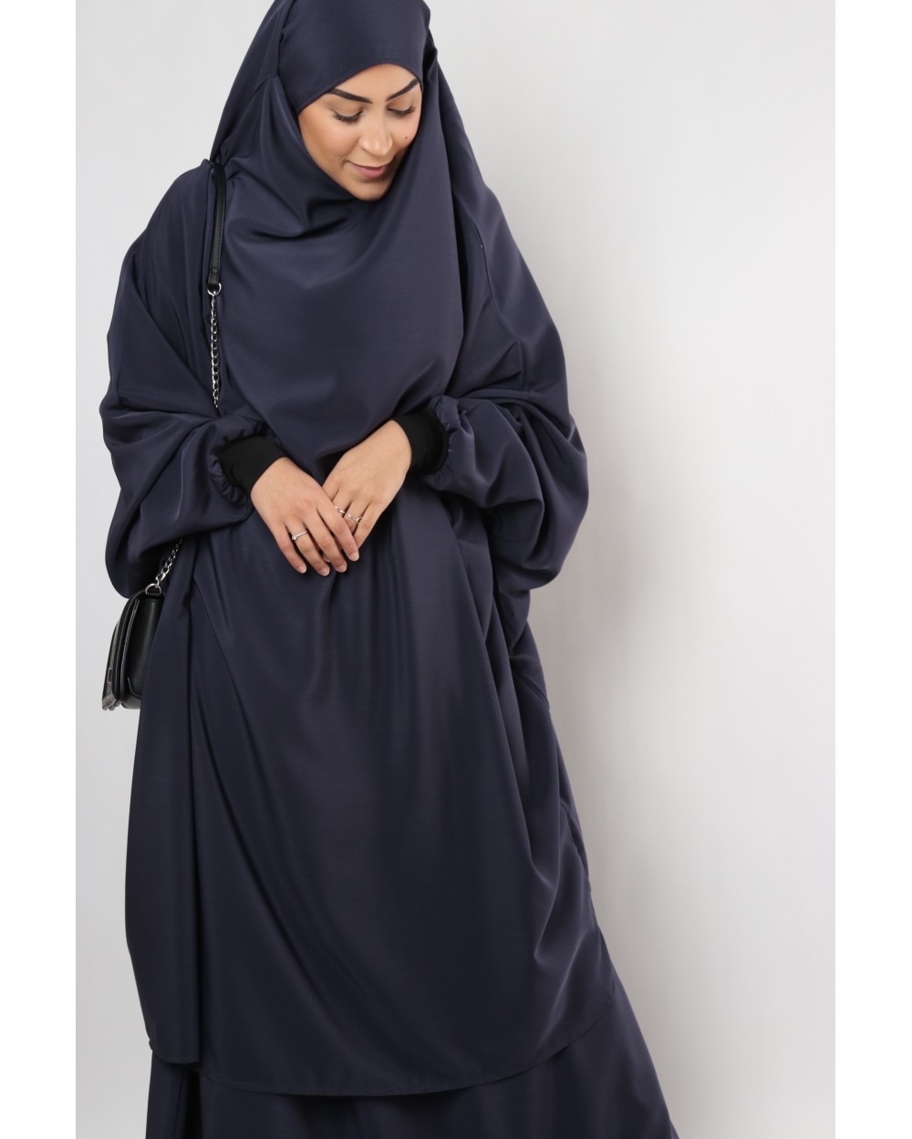 Jilbab Al haya skirt lycra cuff black