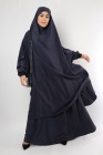 Jilbab jupe Al haya manchette lycra noir