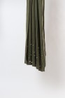 Maxi pleated scarf with pearls