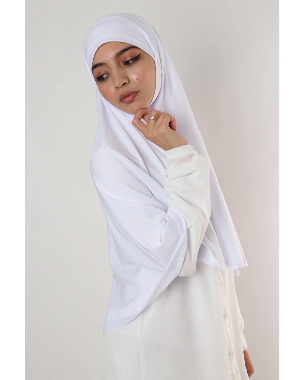 Hijab une pièce cache menton