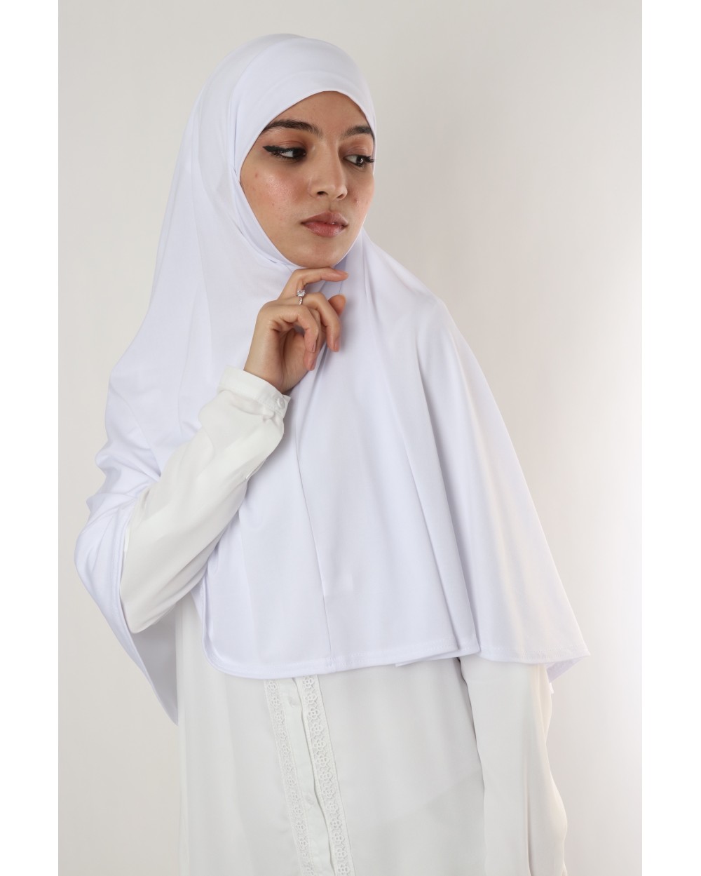 Hijab une pièce cache menton