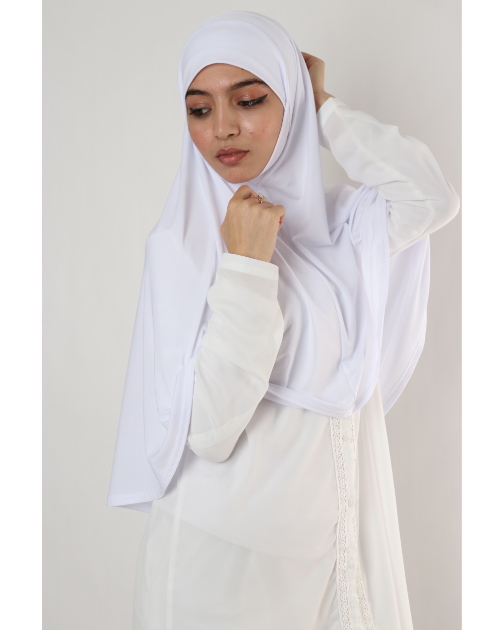 Hijab une pièce cache menton