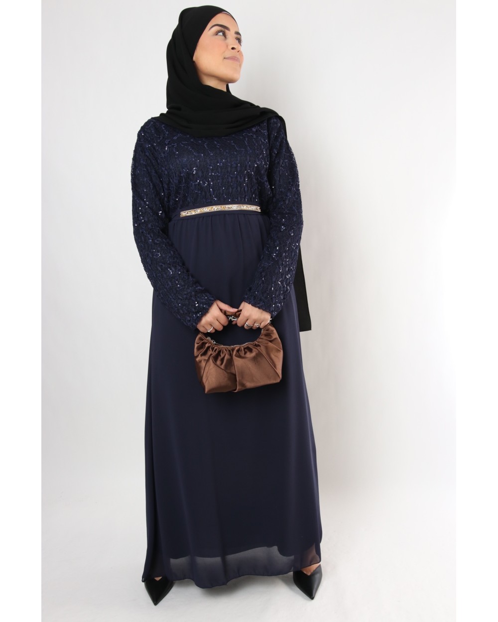 Robe Rizlenne dentelle sequin