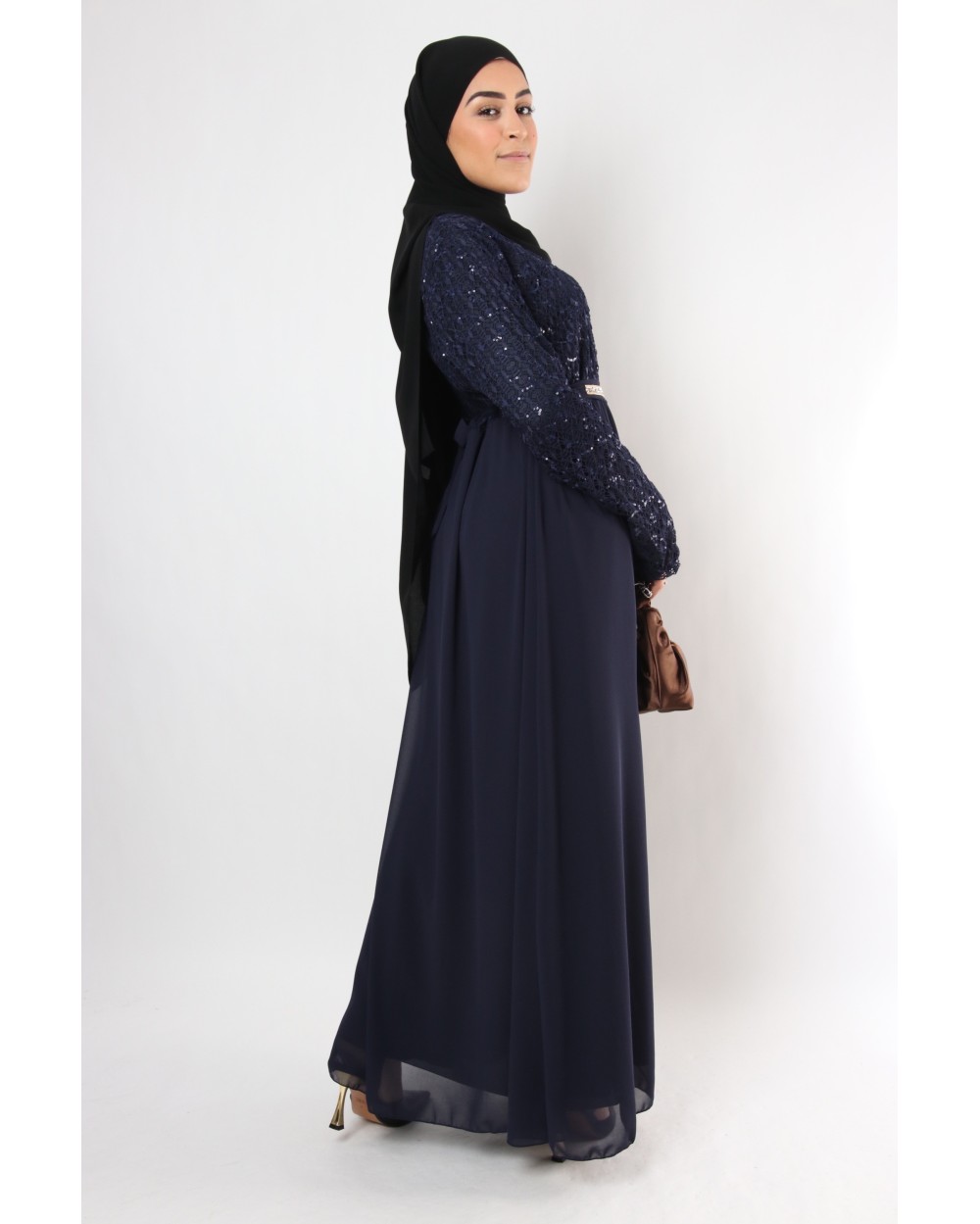Robe Rizlenne dentelle sequin