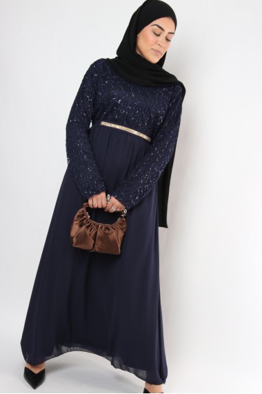 Robe Rizlenne dentelle sequin