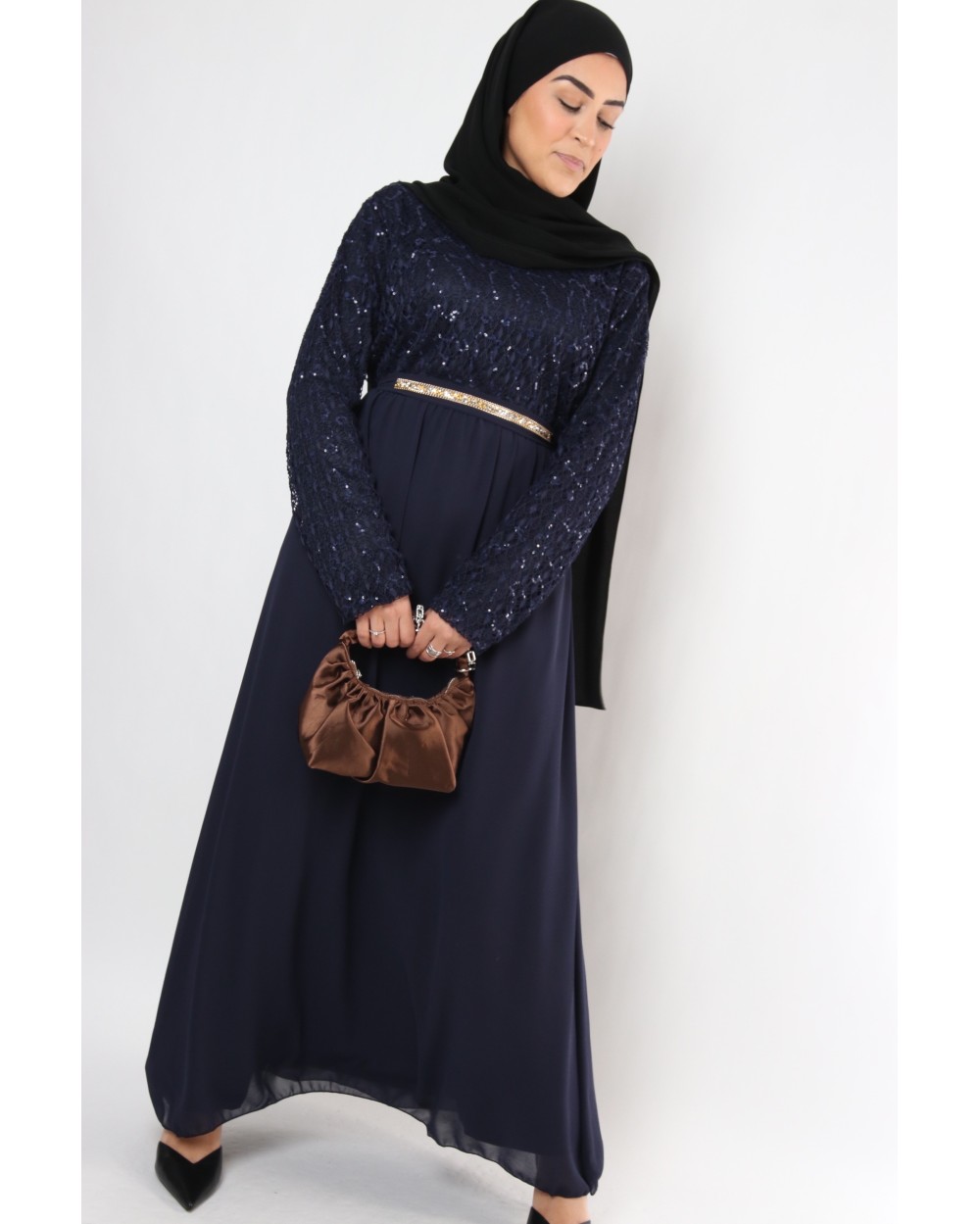 Robe Rizlenne dentelle sequin