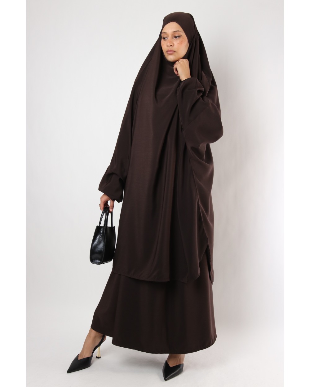 Jilbab Al haya skirt lycra cuff black