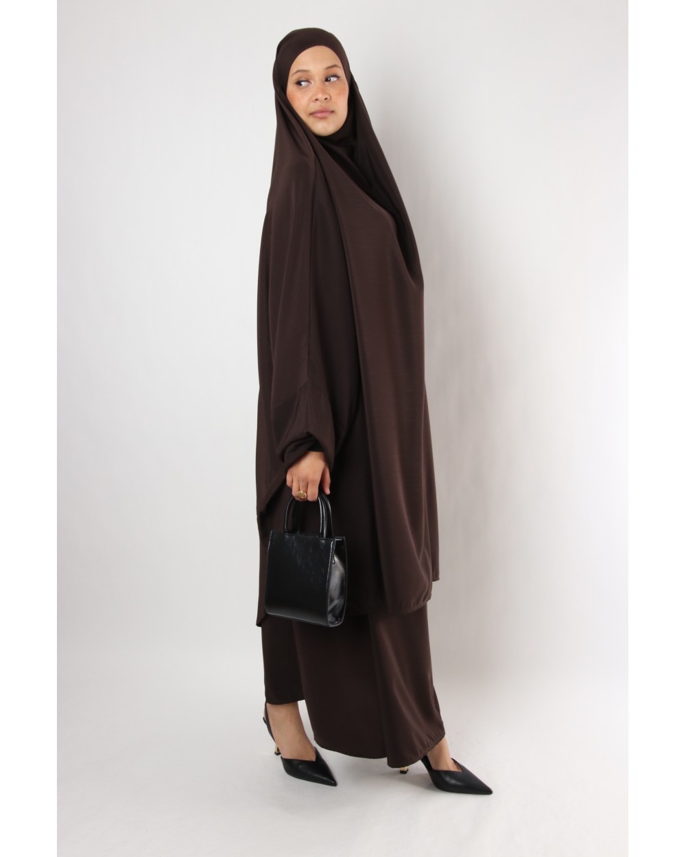 Jilbab Al haya skirt lycra cuff black