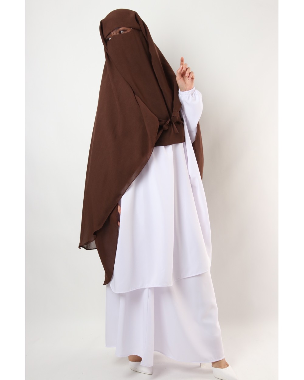 Sitar Shamael niqab with tie