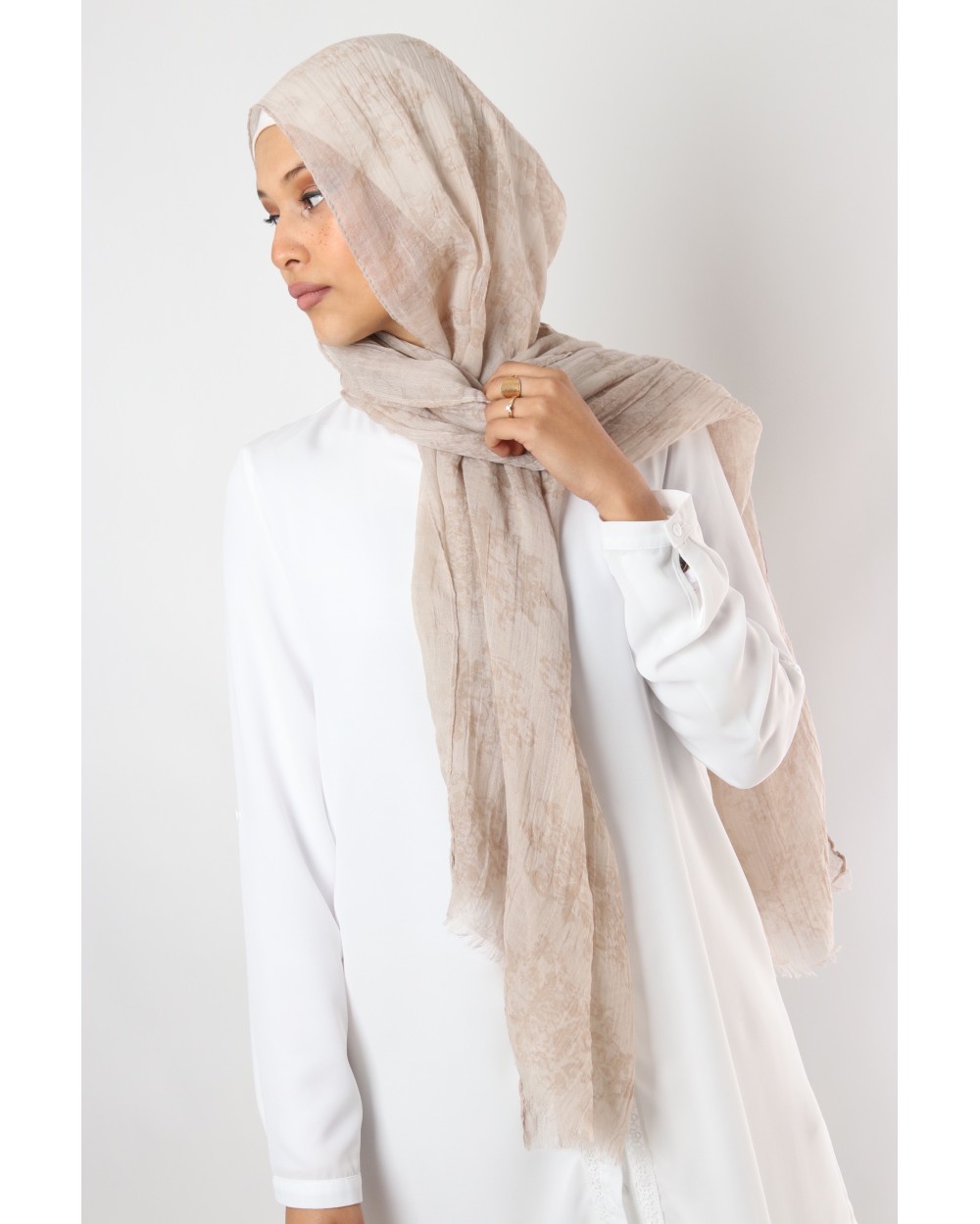 Maxi Châle Pastel Arabesques