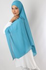 Hijab mousseline rectangle Nissa 175