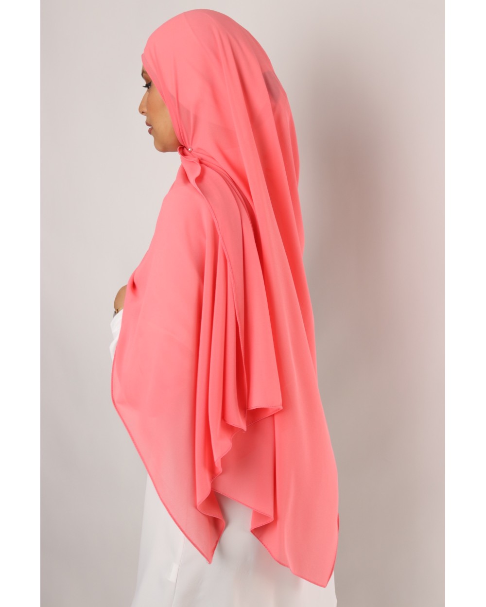 Hijab mousseline rectangle Nissa 175