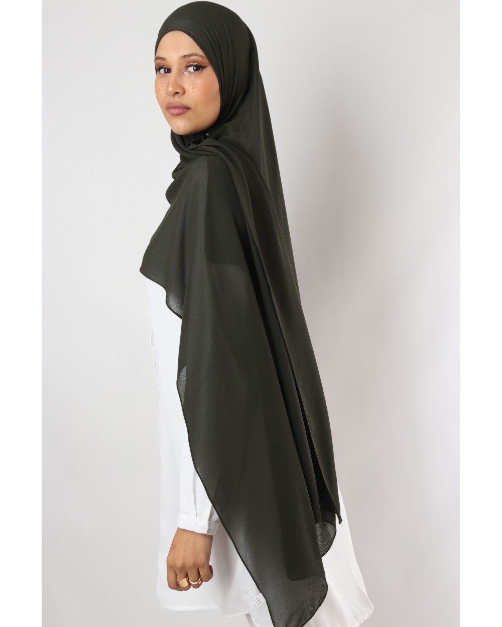 Hijab mousseline rectangle Nissa 175