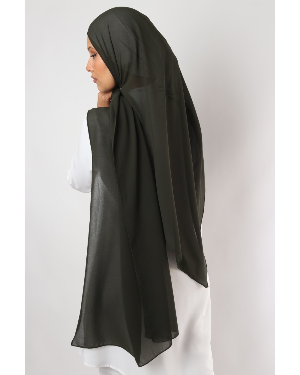 Hijab mousseline rectangle Nissa 175