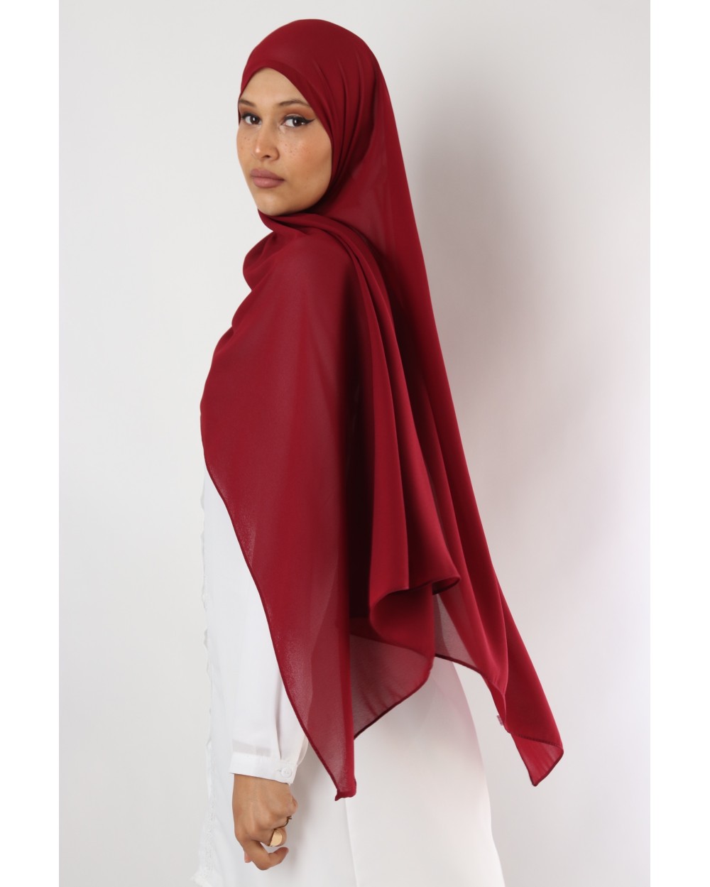 Hijab mousseline rectangle Nissa 175