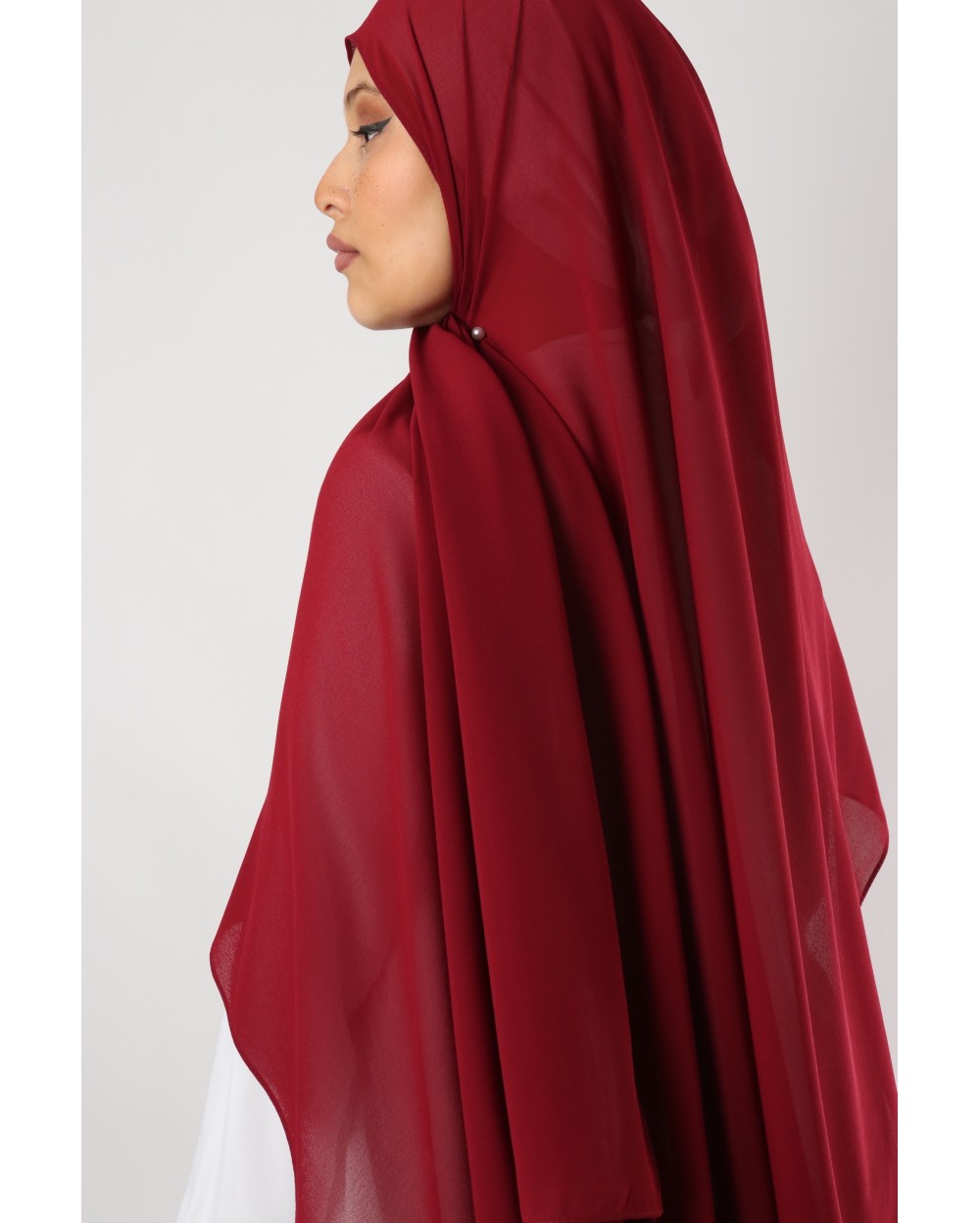 Hijab mousseline rectangle Nissa 175