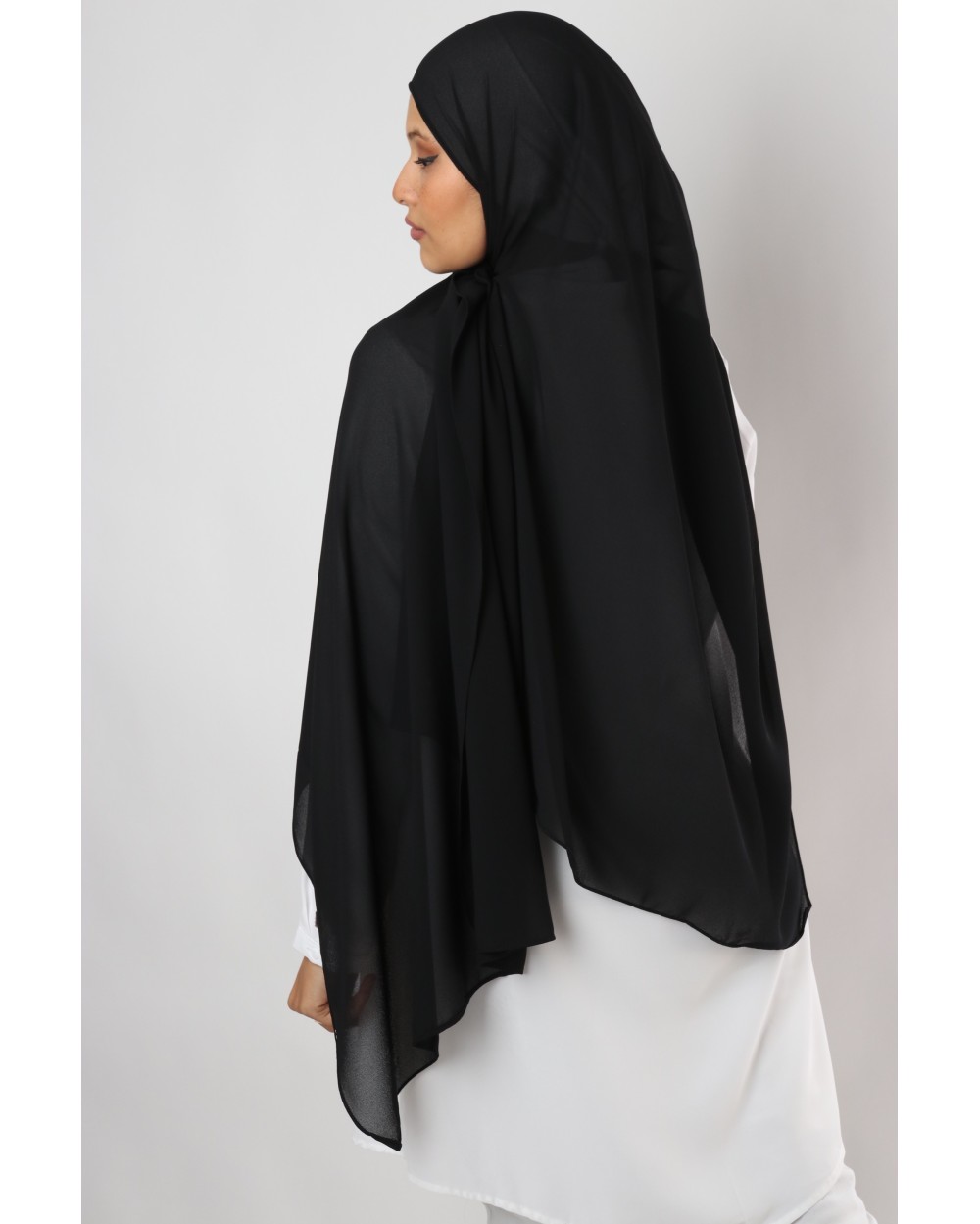 Hijab mousseline rectangle Nissa 175