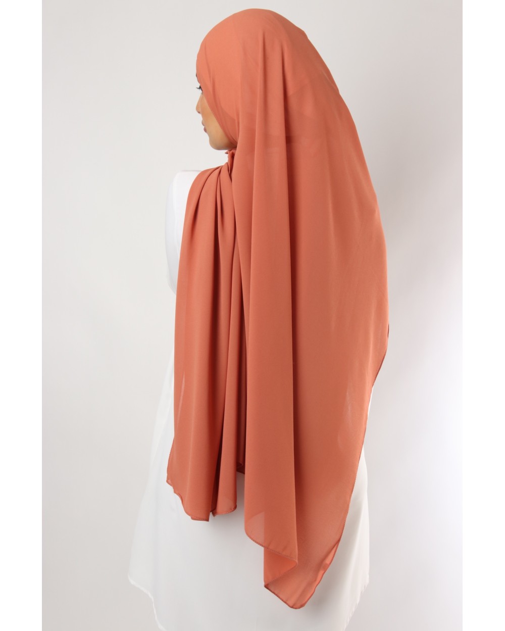 Hijab mousseline rectangle Nissa 175
