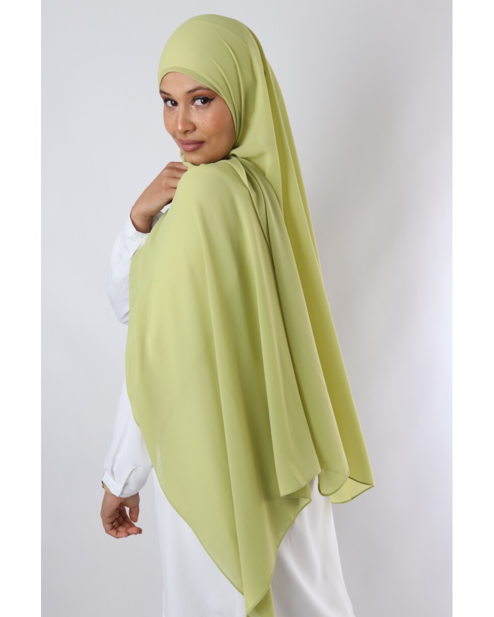 Hijab mousseline rectangle Nissa 175