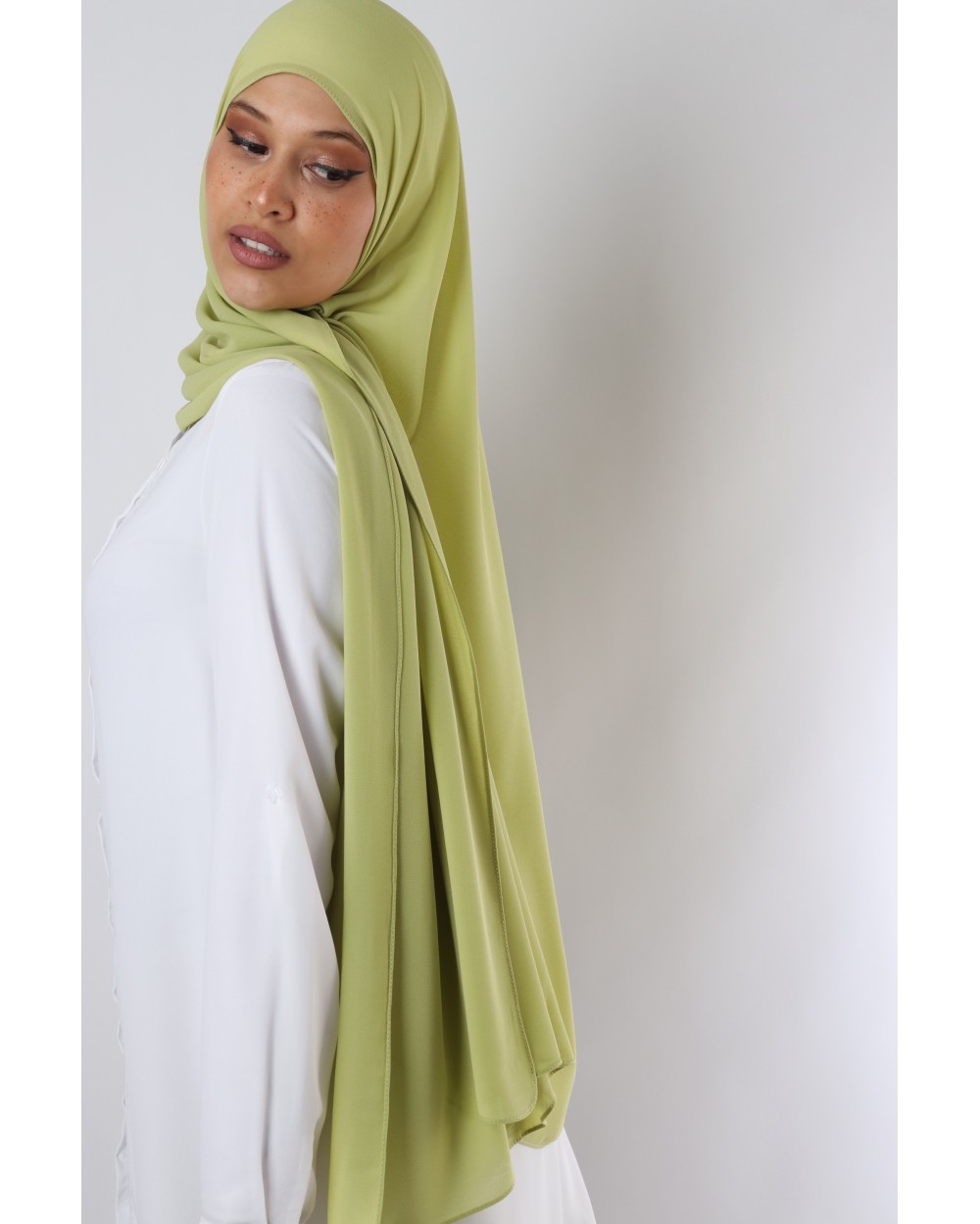Hijab mousseline rectangle Nissa 175