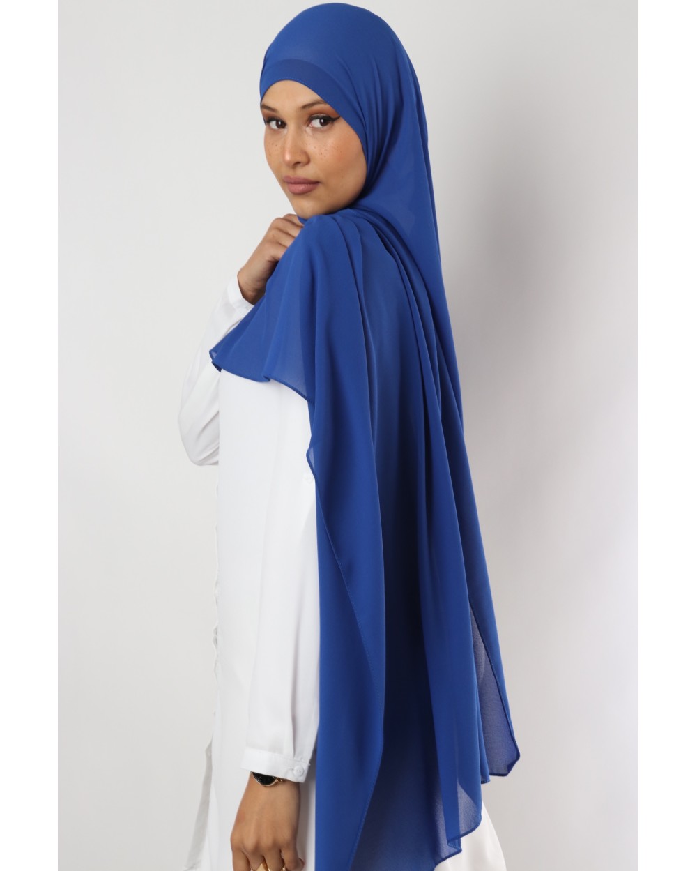 Hijab mousseline rectangle Nissa 175