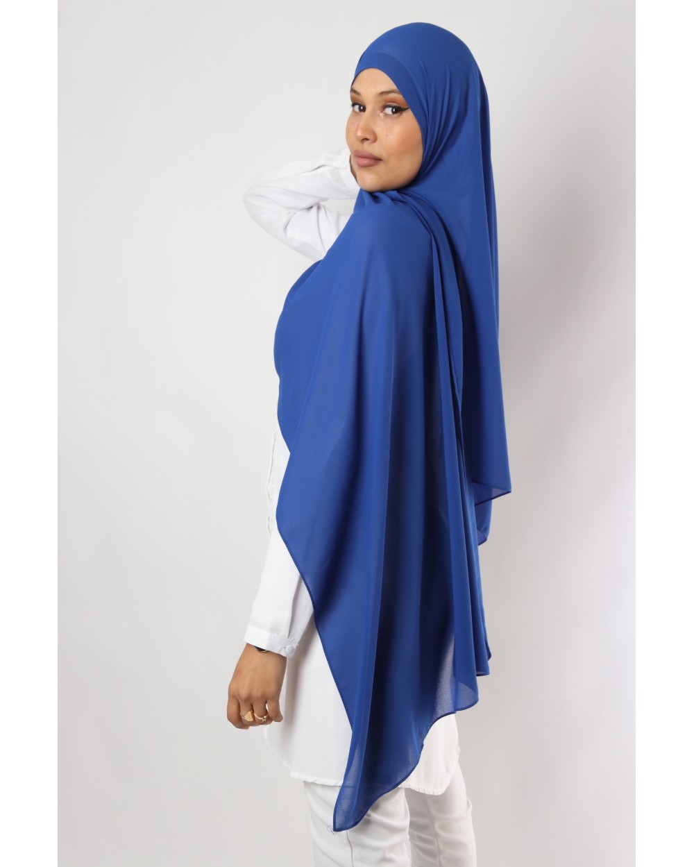 Hijab mousseline rectangle Nissa 175