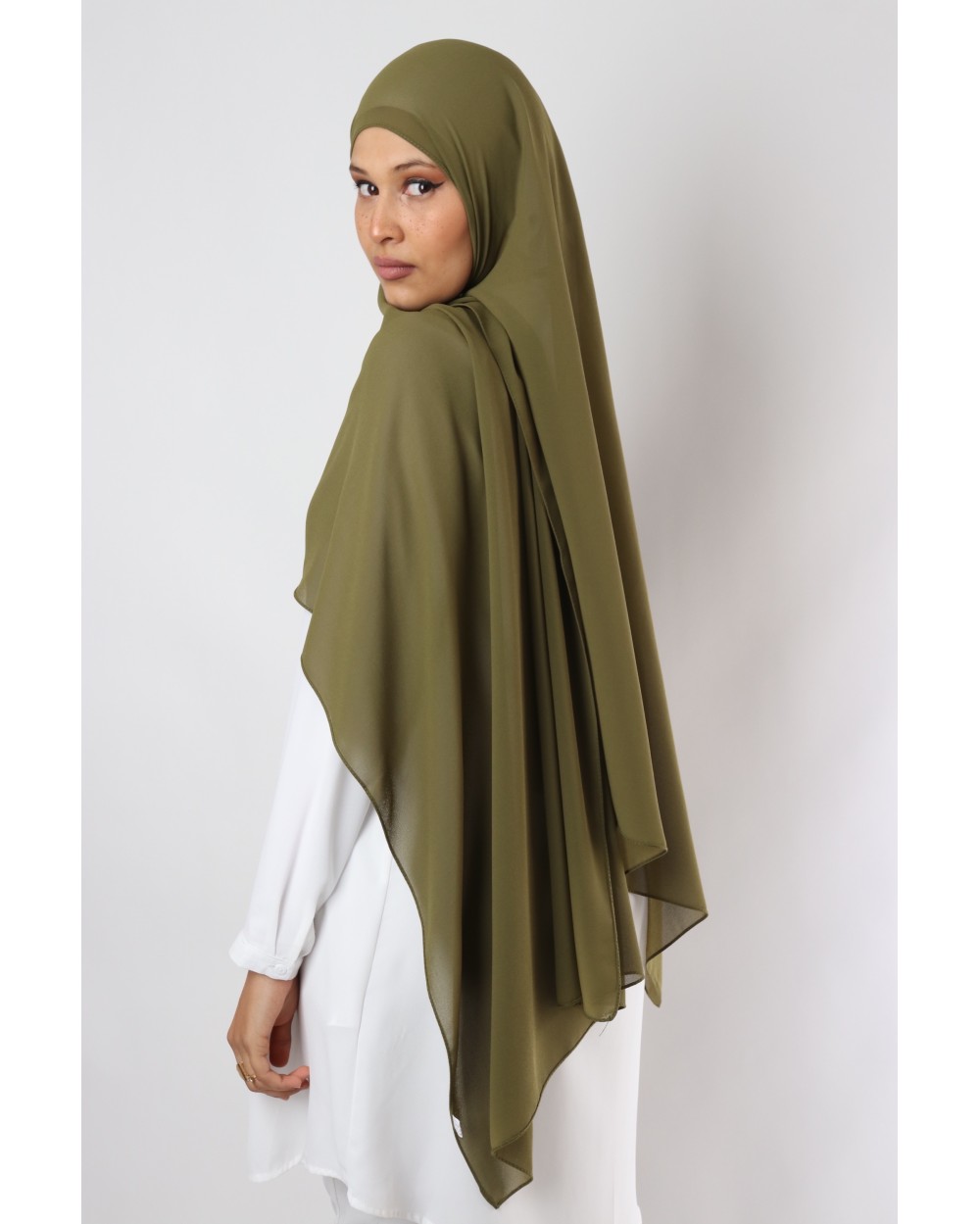 Hijab mousseline rectangle Nissa 175