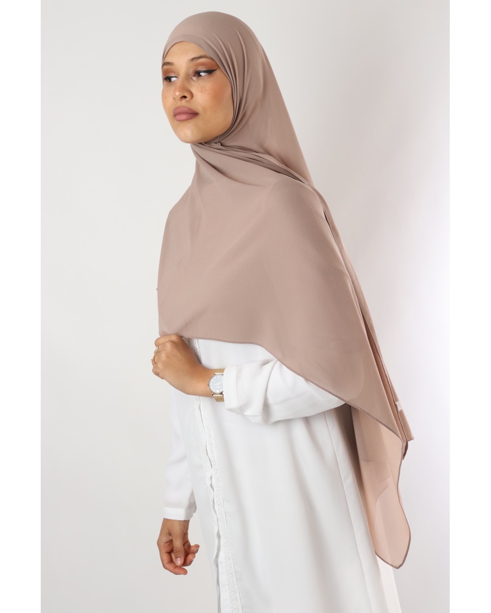 Hijab mousseline rectangle Nissa 175