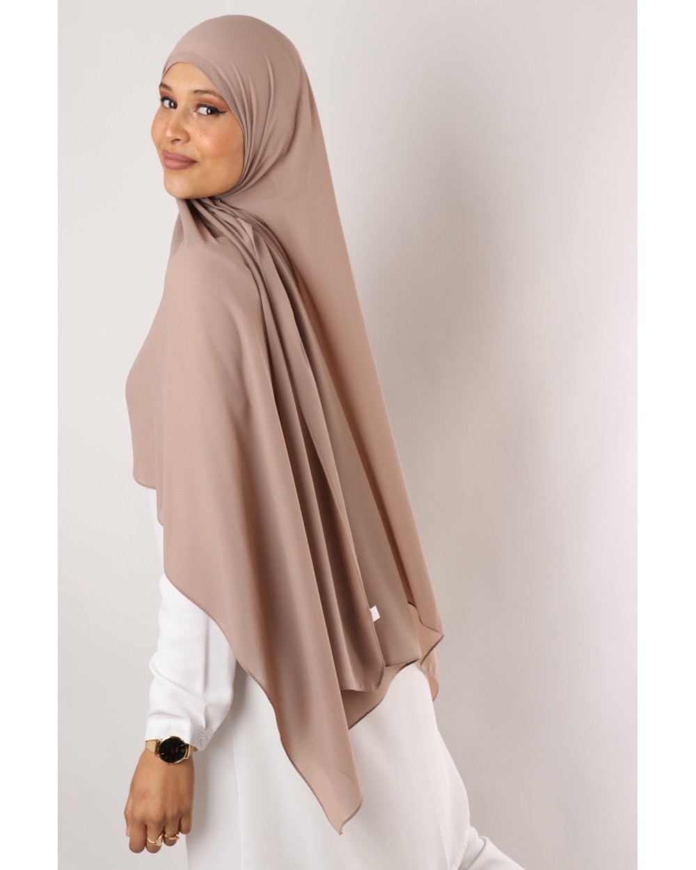 Hijab mousseline rectangle Nissa 175