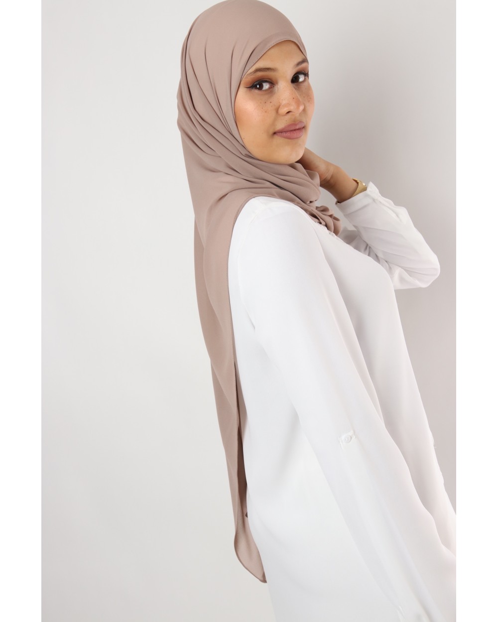 Hijab mousseline rectangle Nissa 175