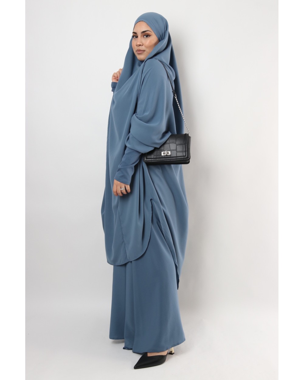 Ensemble jilbab Joumana avec jupe et manchette coton