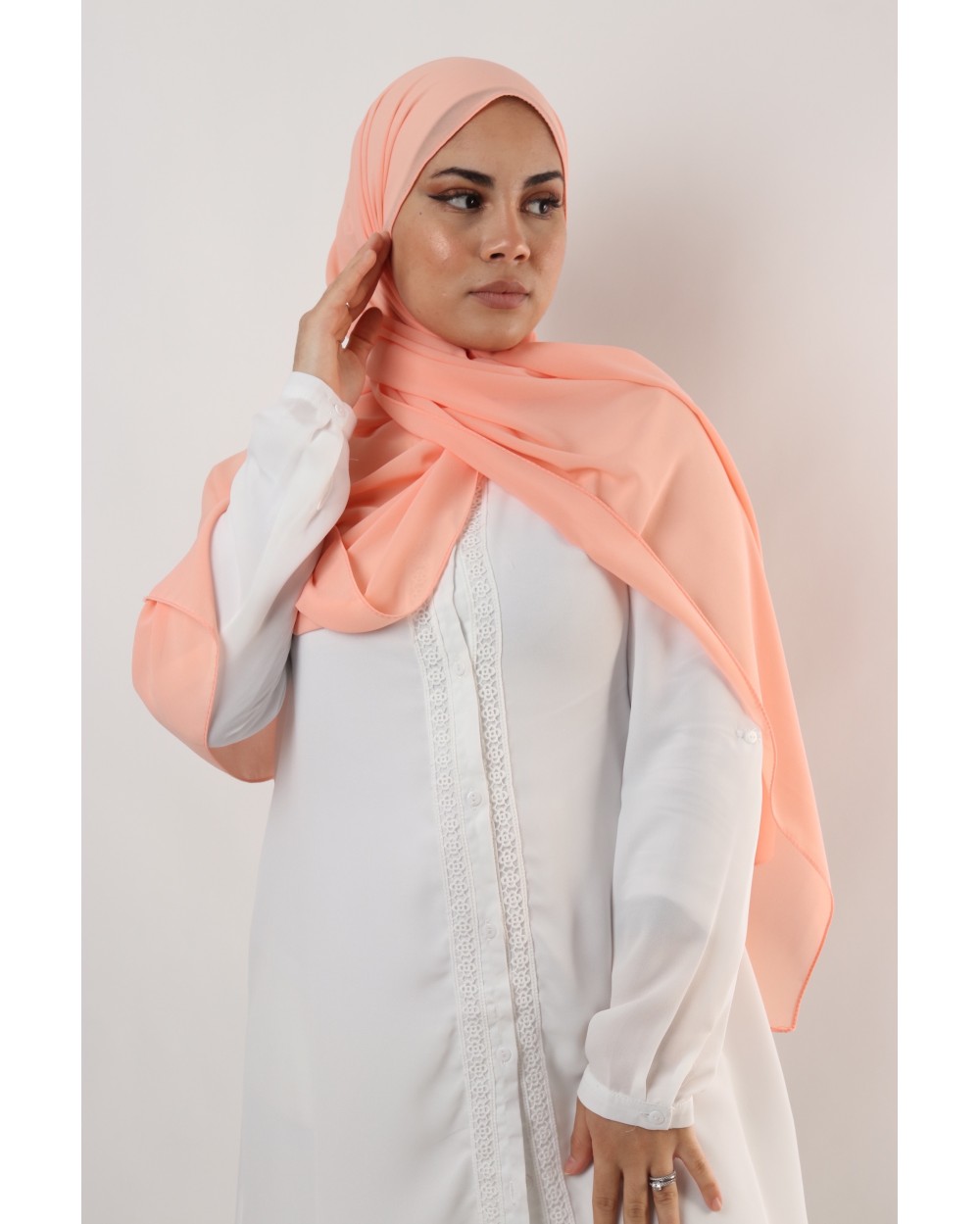 Hijab mousseline rectangle Nissa 175