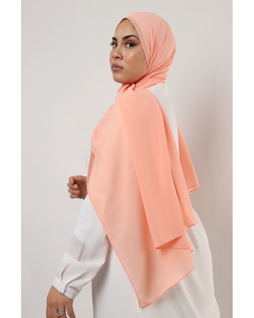 Hijab mousseline rectangle Nissa 175
