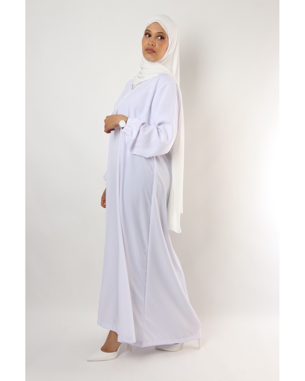 Abaya Al Haya Blanche