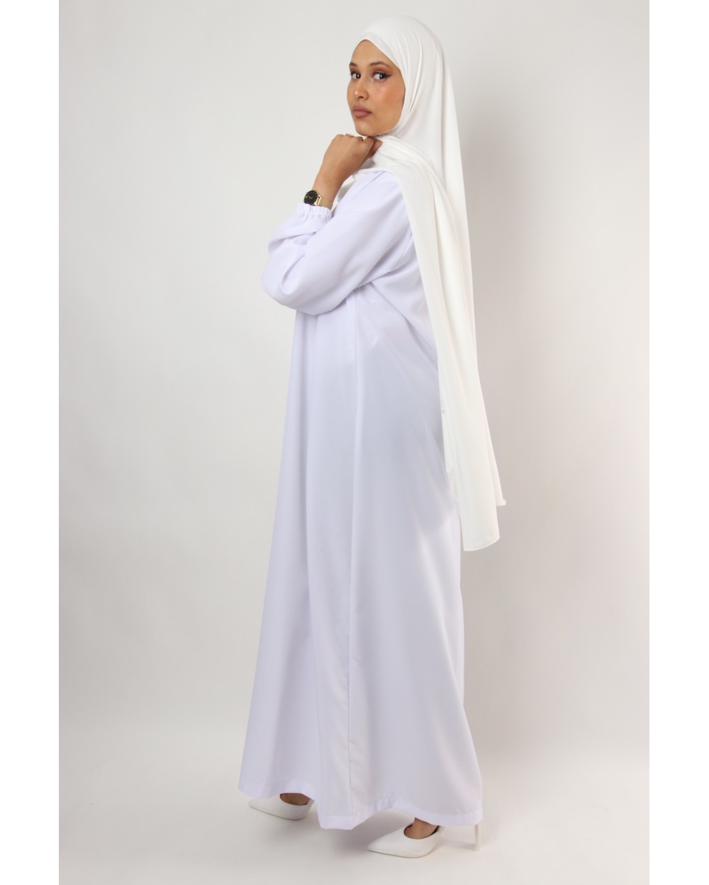 Abaya Al Haya Blanche