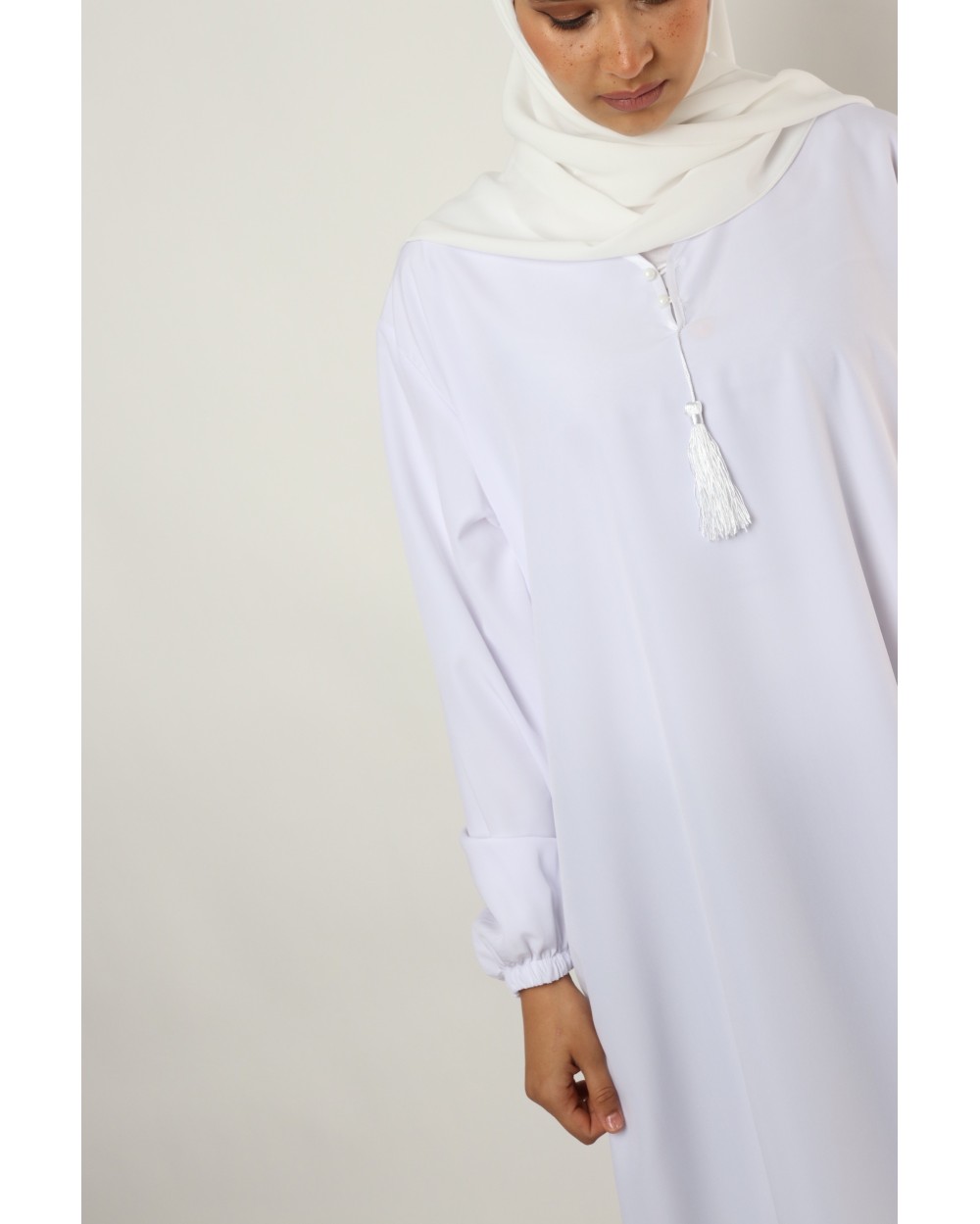 Abaya Al Haya Blanche