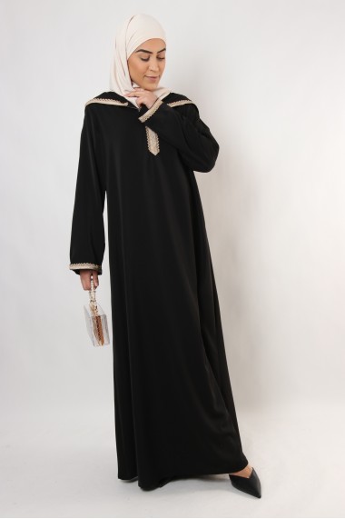 Abaya à capuche Alizia