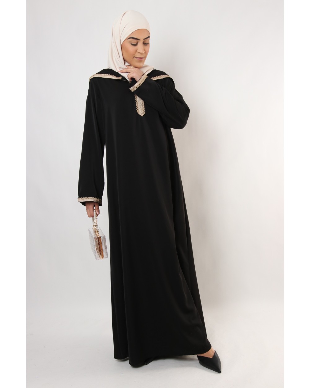 Hooded abaya Alizia