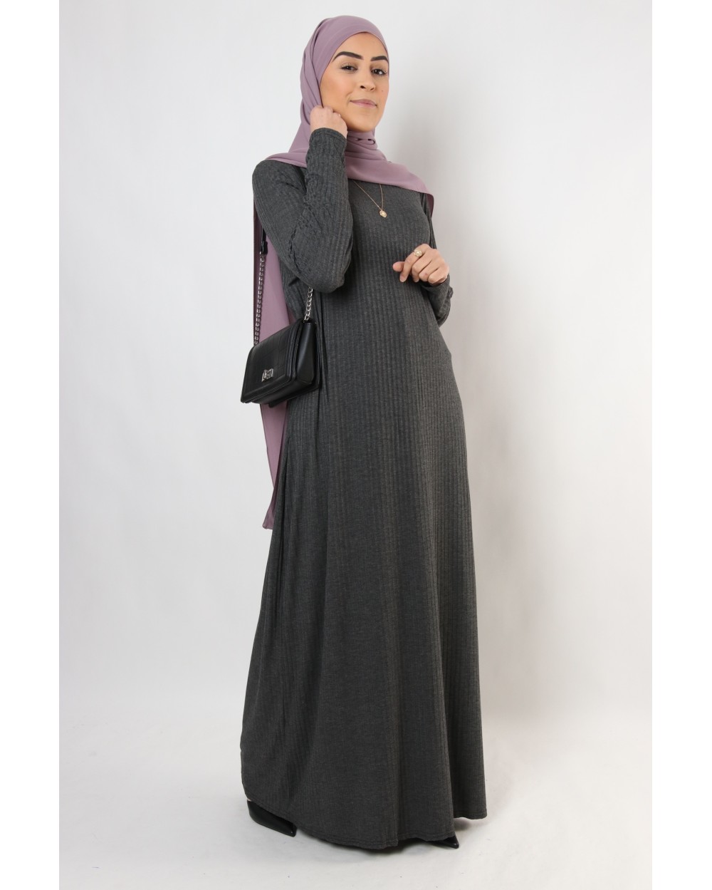 Long simple striped dress