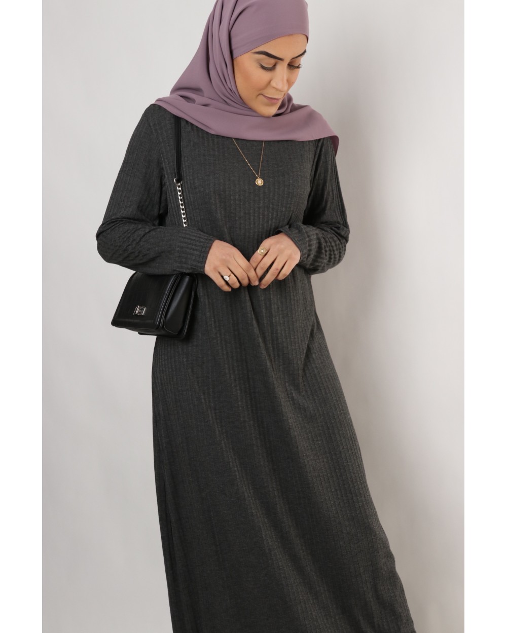 Long simple striped dress