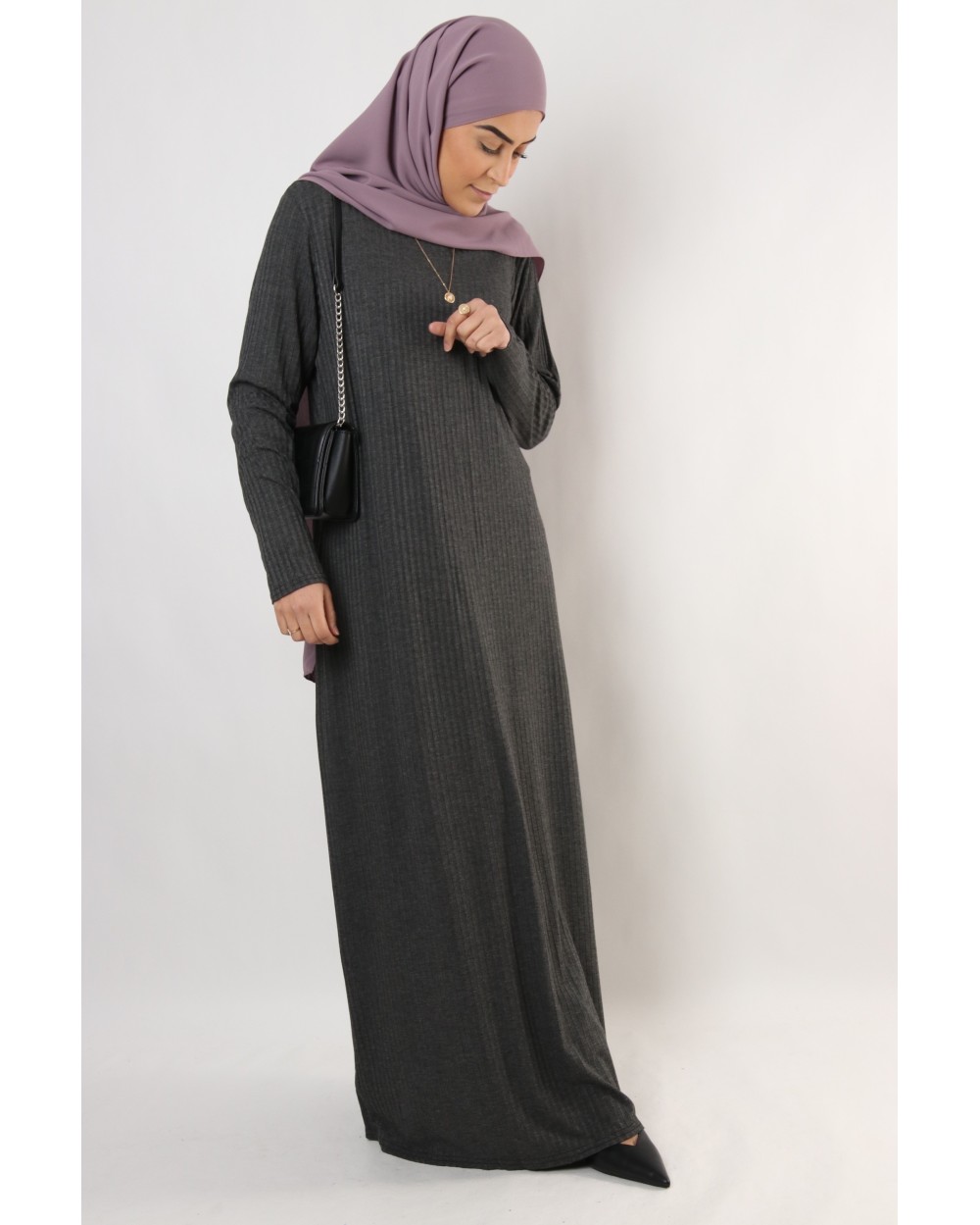 Long simple striped dress