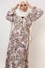 Robe plissée imprimée