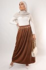 Jayna velvet flared skirt