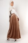 Jayna velvet flared skirt