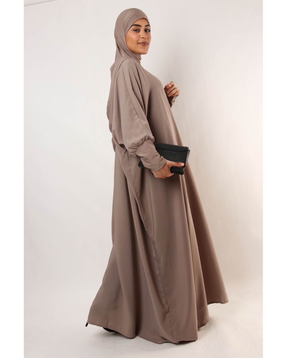 Abaya oversize hijab integrated hood