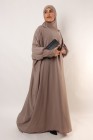 Abaya oversize hijab integrated hood