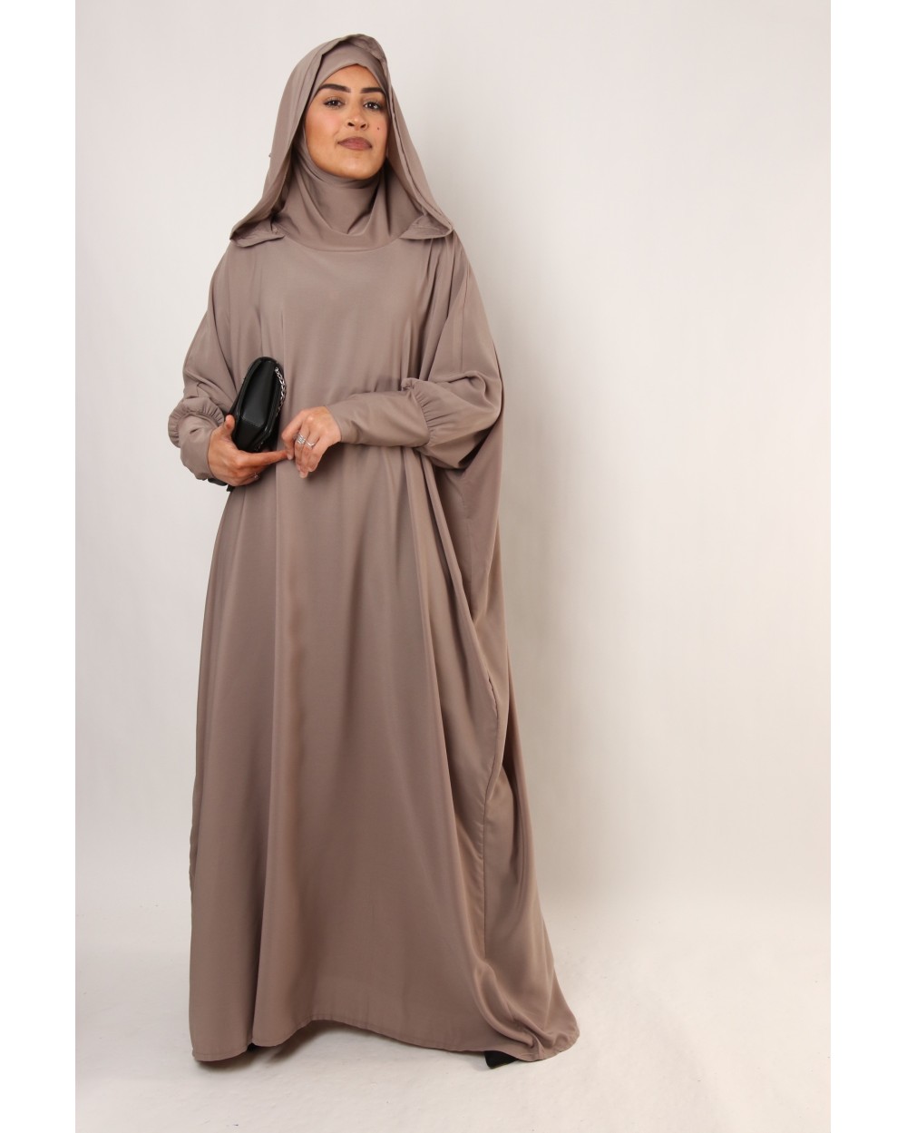 Abaya oversize hijab integrated hood