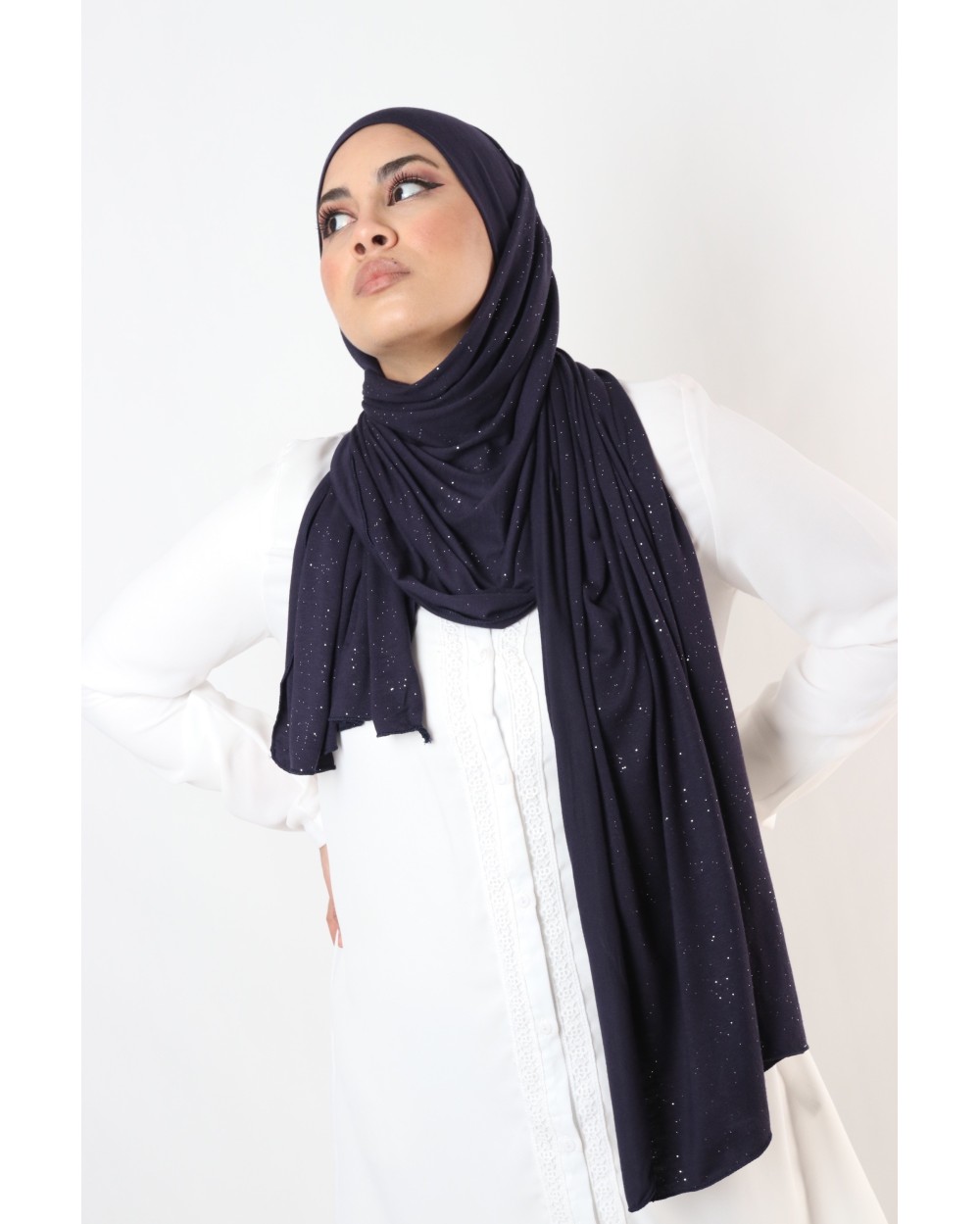 Hijab jersey Hibrasi pailleté